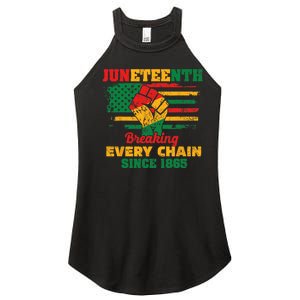 Juneteenth Breaking Every Chain Since 1865 Women's Perfect Tri Rocker Tank