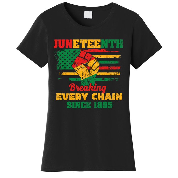 Juneteenth Breaking Every Chain Since 1865 Women's T-Shirt