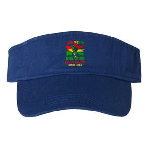 Juneteenth Breaking Every Chain Since 1865 Valucap Bio-Washed Visor