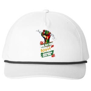 Juneteenth Breaking Every Chain Since 1865 Snapback Five-Panel Rope Hat