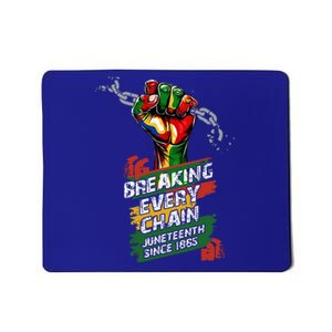 Juneteenth Breaking Every Chain Since 1865 Mousepad