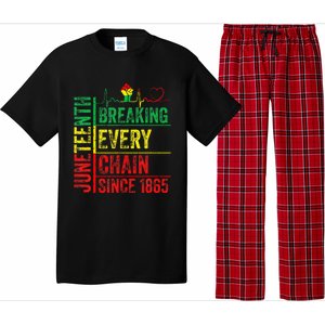 Juneteenth Breaking Every Chain Since 1865 Pajama Set