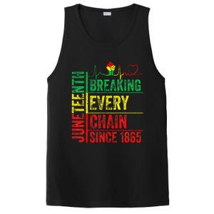 Juneteenth Breaking Every Chain Since 1865 PosiCharge Competitor Tank