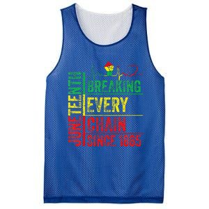 Juneteenth Breaking Every Chain Since 1865 Mesh Reversible Basketball Jersey Tank