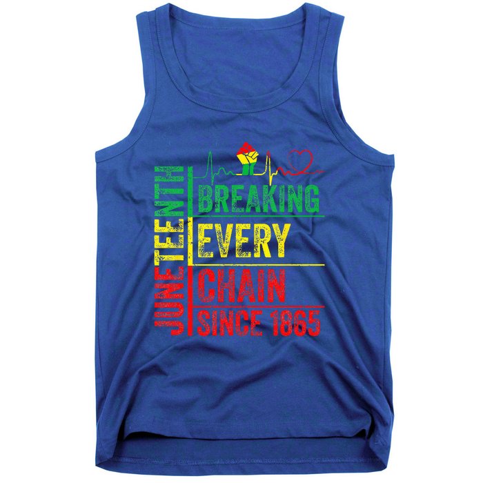 Juneteenth Breaking Every Chain Since 1865 Tank Top