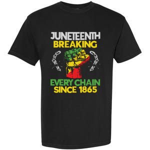 Juneteenth Breaking Every Chain Since 1865 African American Garment-Dyed Heavyweight T-Shirt