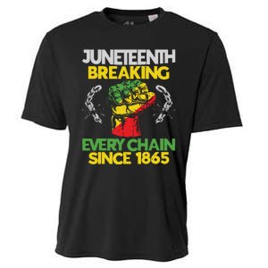 Juneteenth Breaking Every Chain Since 1865 African American Cooling Performance Crew T-Shirt