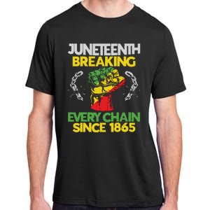 Juneteenth Breaking Every Chain Since 1865 African American Adult ChromaSoft Performance T-Shirt