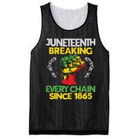 Juneteenth Breaking Every Chain Since 1865 African American Mesh Reversible Basketball Jersey Tank