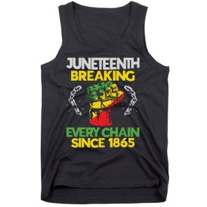 Juneteenth Breaking Every Chain Since 1865 African American Tank Top