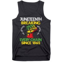 Juneteenth Breaking Every Chain Since 1865 African American Tank Top