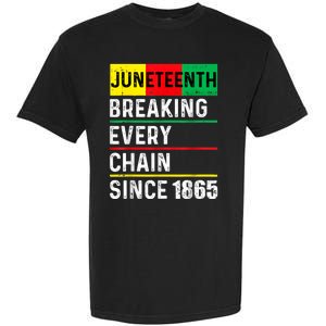 Juneteenth Breaking Every Chain Since 1865 African American Garment-Dyed Heavyweight T-Shirt