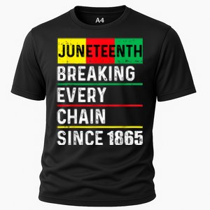 Juneteenth Breaking Every Chain Since 1865 African American Cooling Performance Crew T-Shirt