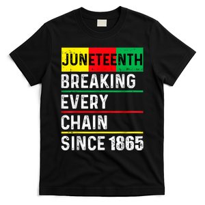 Juneteenth Breaking Every Chain Since 1865 African American T-Shirt