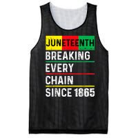 Juneteenth Breaking Every Chain Since 1865 African American Mesh Reversible Basketball Jersey Tank