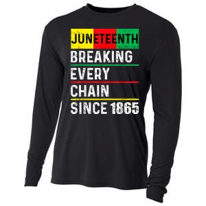 Juneteenth Breaking Every Chain Since 1865 African American Cooling Performance Long Sleeve Crew