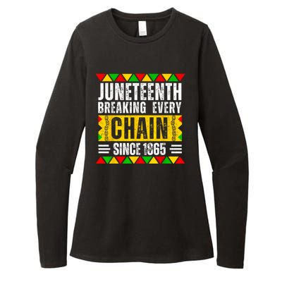 Juneteenth Breaking Every Chain Since 1865 Men Women Womens CVC Long Sleeve Shirt