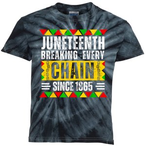 Juneteenth Breaking Every Chain Since 1865 Men Women Kids Tie-Dye T-Shirt