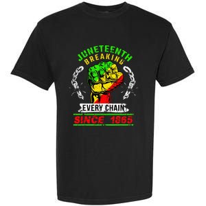 Juneteenth Breaking Every Chain Since 1865 African American Garment-Dyed Heavyweight T-Shirt