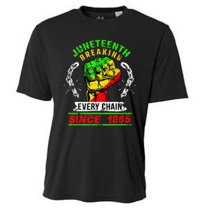 Juneteenth Breaking Every Chain Since 1865 African American Cooling Performance Crew T-Shirt