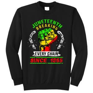 Juneteenth Breaking Every Chain Since 1865 African American Sweatshirt