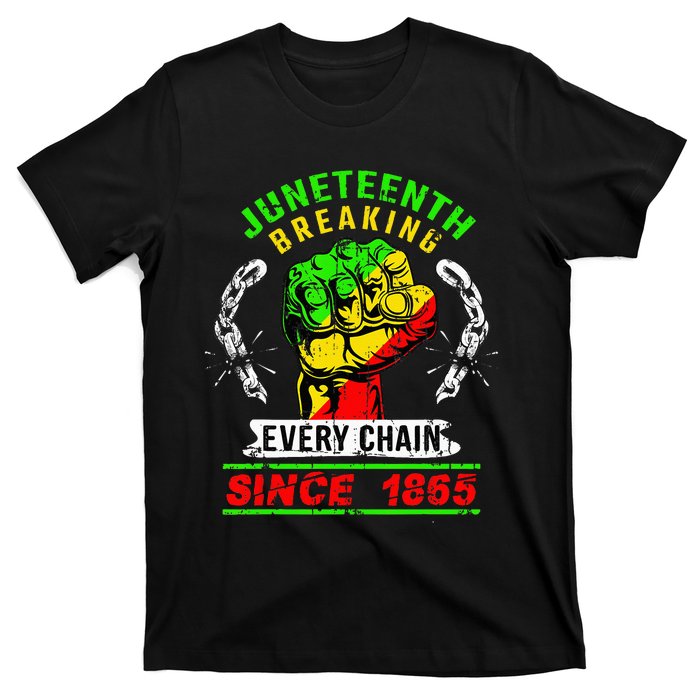 Juneteenth Breaking Every Chain Since 1865 African American T-Shirt