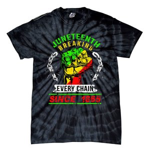 Juneteenth Breaking Every Chain Since 1865 African American Tie-Dye T-Shirt