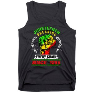 Juneteenth Breaking Every Chain Since 1865 African American Tank Top