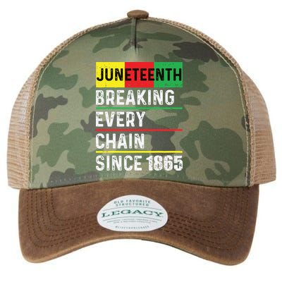 Juneteenth Breaking Every Chain Since 1865 African American Legacy Tie Dye Trucker Hat