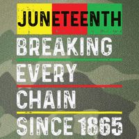 Juneteenth Breaking Every Chain Since 1865 African American Legacy Tie Dye Trucker Hat