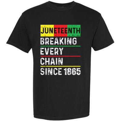 Juneteenth Breaking Every Chain Since 1865 African American Garment-Dyed Heavyweight T-Shirt