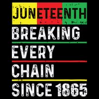Juneteenth Breaking Every Chain Since 1865 African American Performance Shirt