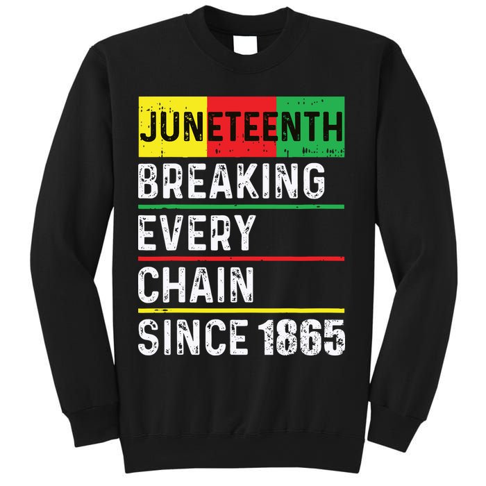 Juneteenth Breaking Every Chain Since 1865 African American Sweatshirt