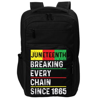 Juneteenth Breaking Every Chain Since 1865 African American Impact Tech Backpack