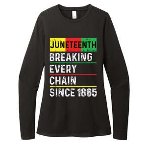 Juneteenth Breaking Every Chain Since 1865 African American Womens CVC Long Sleeve Shirt