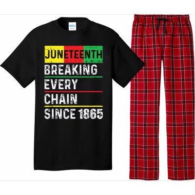 Juneteenth Breaking Every Chain Since 1865 African American Pajama Set