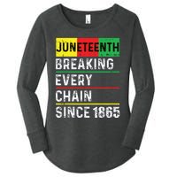 Juneteenth Breaking Every Chain Since 1865 African American Women's Perfect Tri Tunic Long Sleeve Shirt