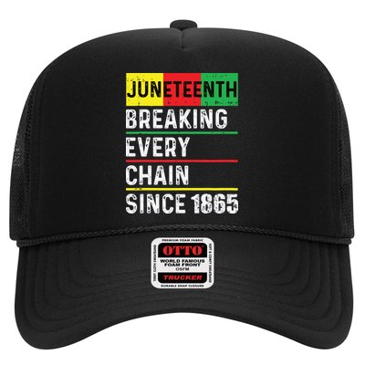 Juneteenth Breaking Every Chain Since 1865 African American Trucker Hat