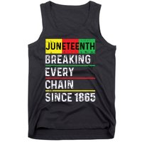 Juneteenth Breaking Every Chain Since 1865 African American Tank Top