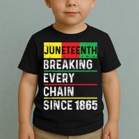 Juneteenth Breaking Every Chain Since 1865 African American Toddler T-Shirt