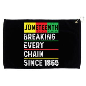 Juneteenth Breaking Every Chain Since 1865 African American Grommeted Golf Towel