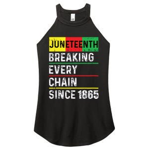 Juneteenth Breaking Every Chain Since 1865 African American Women's Perfect Tri Rocker Tank