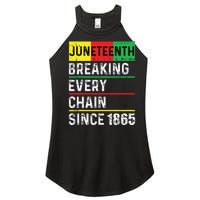 Juneteenth Breaking Every Chain Since 1865 African American Women's Perfect Tri Rocker Tank