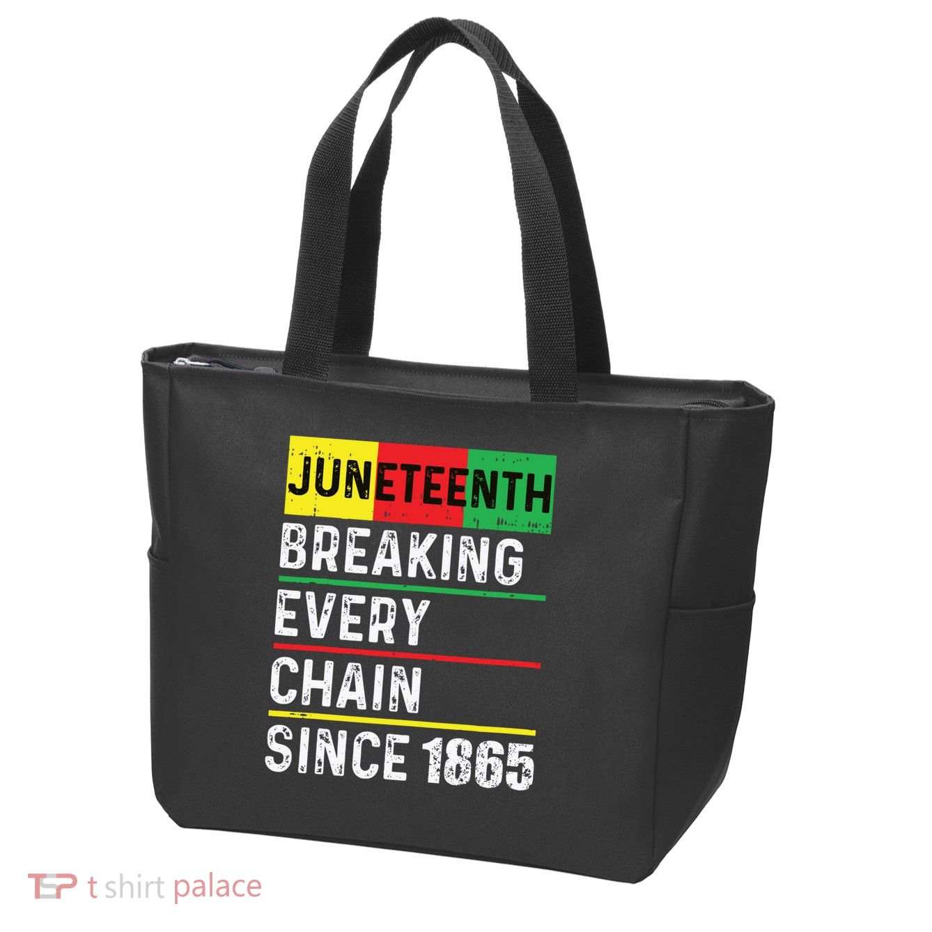 Juneteenth Breaking Every Chain Since 1865 African American Zip Tote Bag
