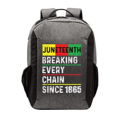 Juneteenth Breaking Every Chain Since 1865 African American Vector Backpack