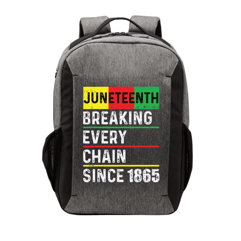 Juneteenth Breaking Every Chain Since 1865 African American Vector Backpack