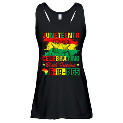 Juneteenth Breaking Every Chain Since 1865 African American Ladies Essential Flowy Tank