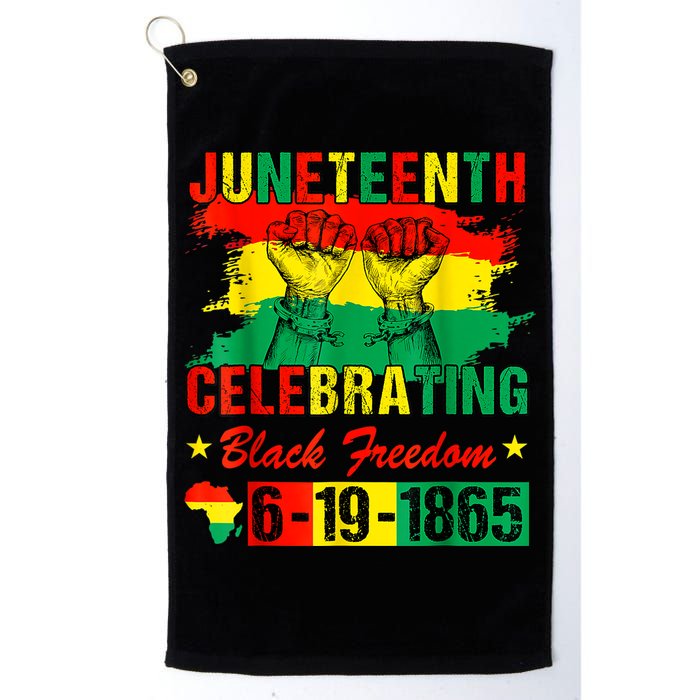 Juneteenth Breaking Every Chain Since 1865 African American Golf Towel