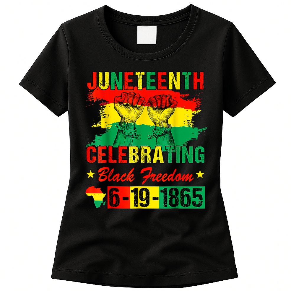 Juneteenth Breaking Every Chain Since 1865 African American Womens T-Shirt
