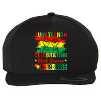 Juneteenth Breaking Every Chain Since 1865 African American Wool Snapback Cap